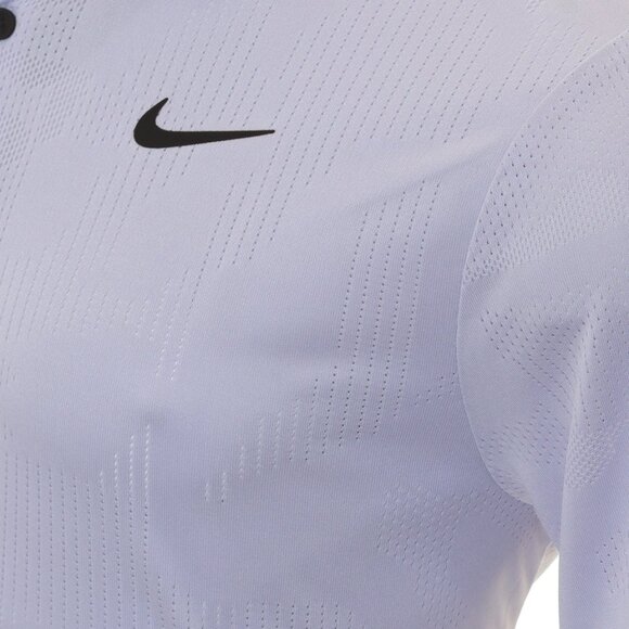 $80 NIKE GOLF JAQUARD TOUR POLO SHIRT DR5303-536 OXYGEN PURPLE/BLACK XL - Picture 4 of 9